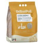 DeBonPoil – Litière minérale agglomérante au charbon actif pour chat 10 L